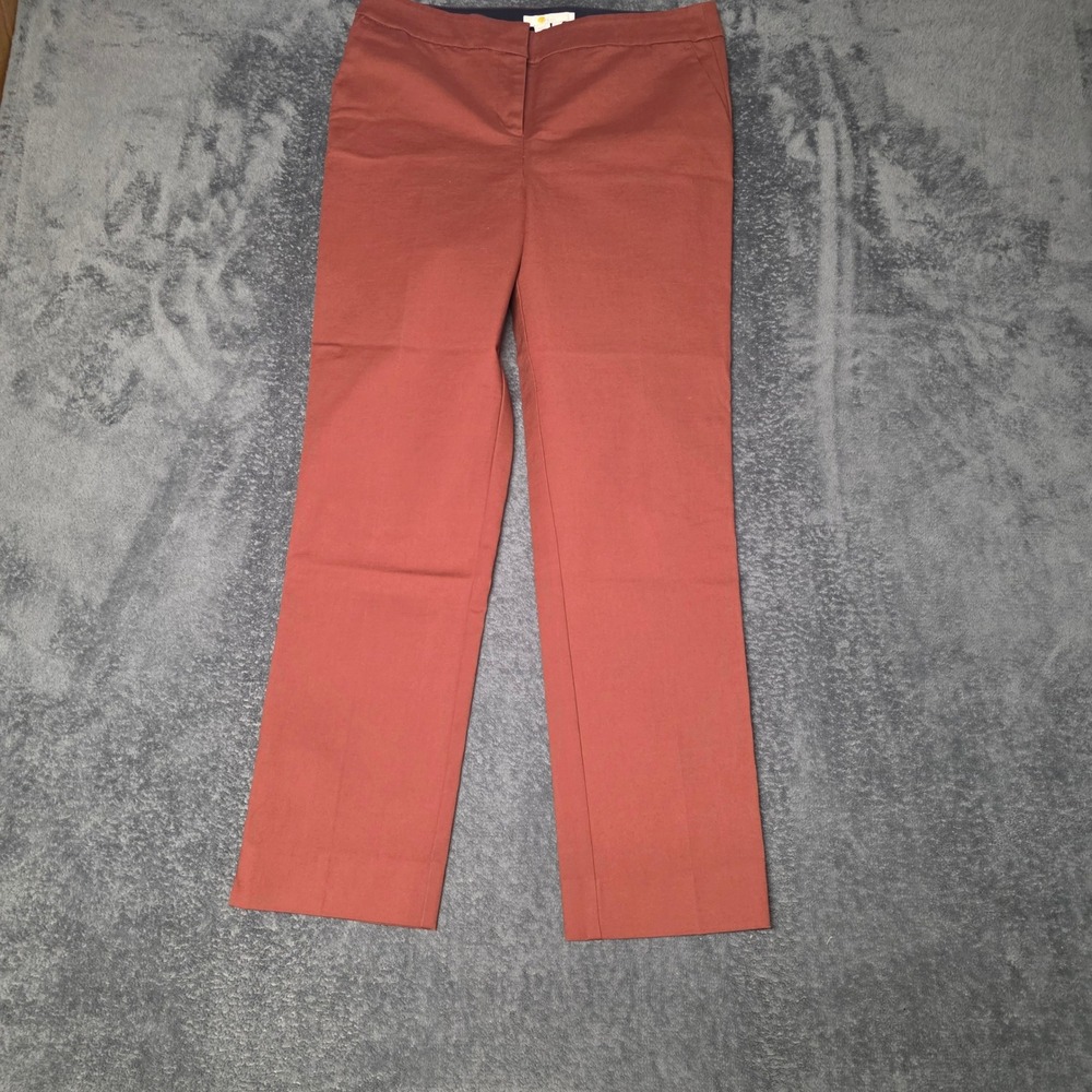 Boden Pants Womens 8L Tailored Trouser Red Oak low rise preppy quiet luxury